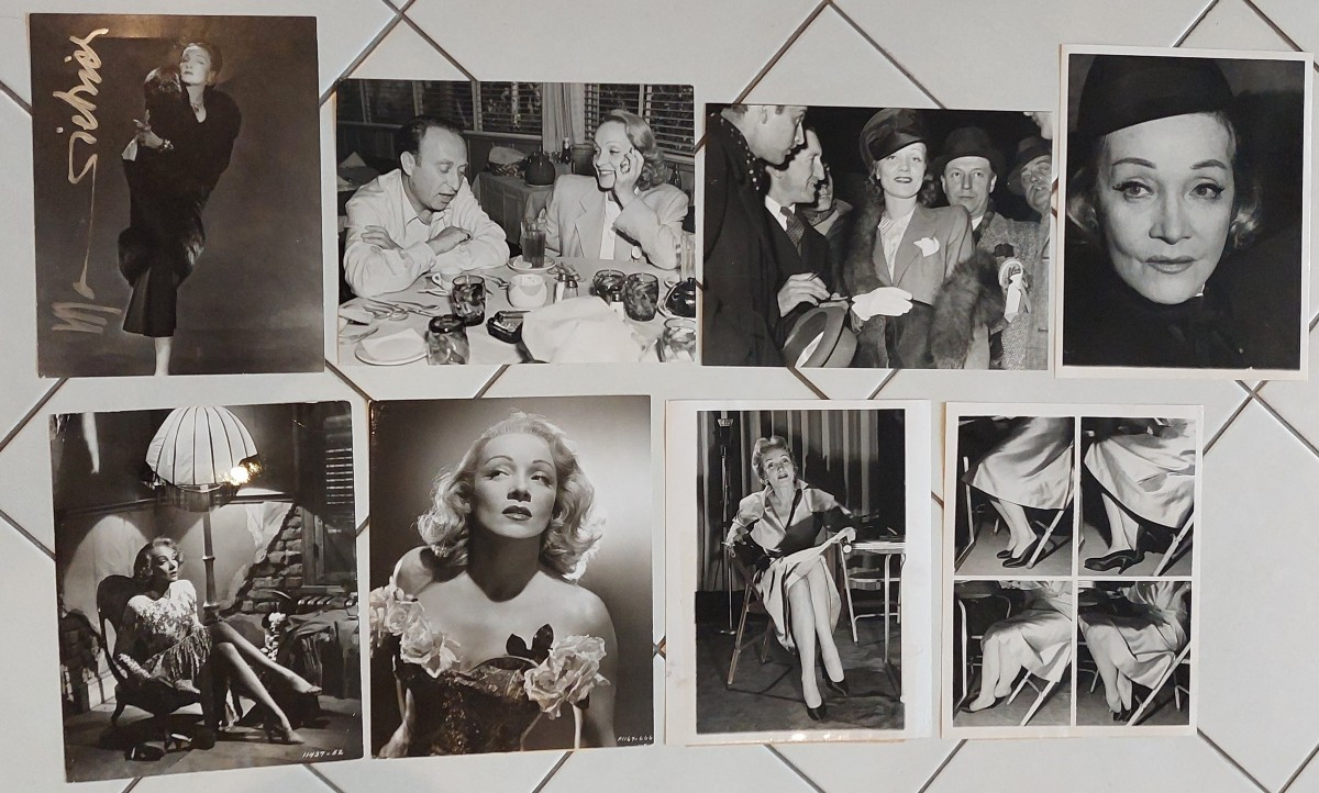 Marlène DIETRICH Lot 8 photos  de 1937 à 1953.-photo-2