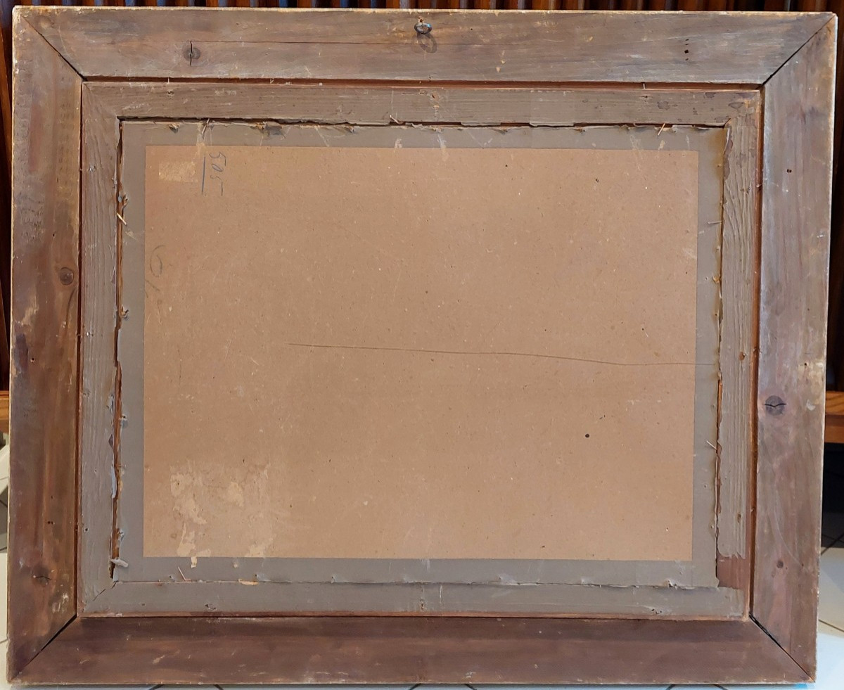 Pierre Eugène MONTEZIN ( 1874-1946 ) Grande gouache paysage.-photo-3