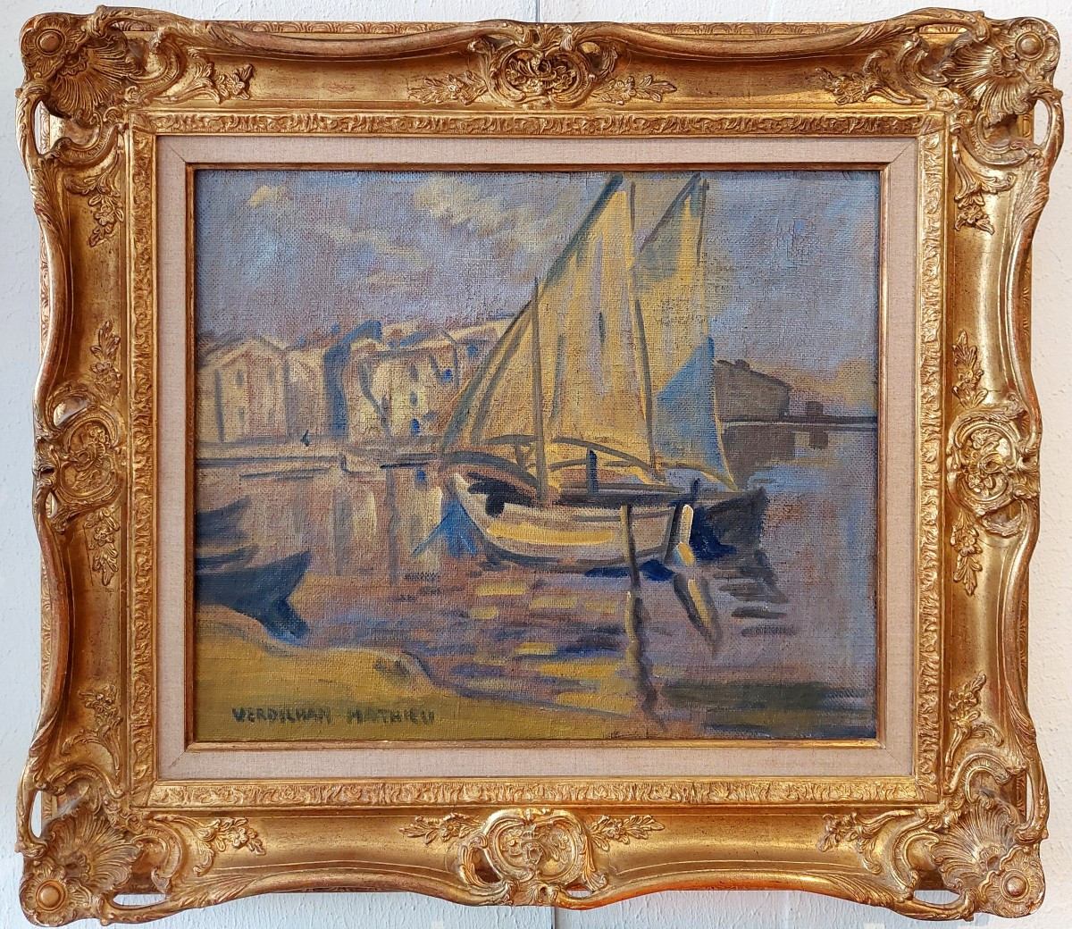 Mathieu Verdilhan Louis (1875-1928) Sailing Ships In The Port.