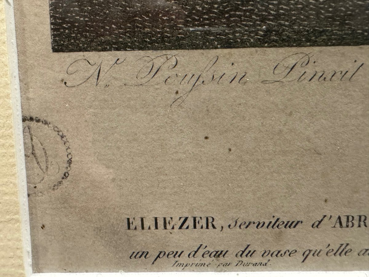 Elzier Et Rebecca Eau Forte 1830 Par Auguste  Desnoyers Boucher-photo-2