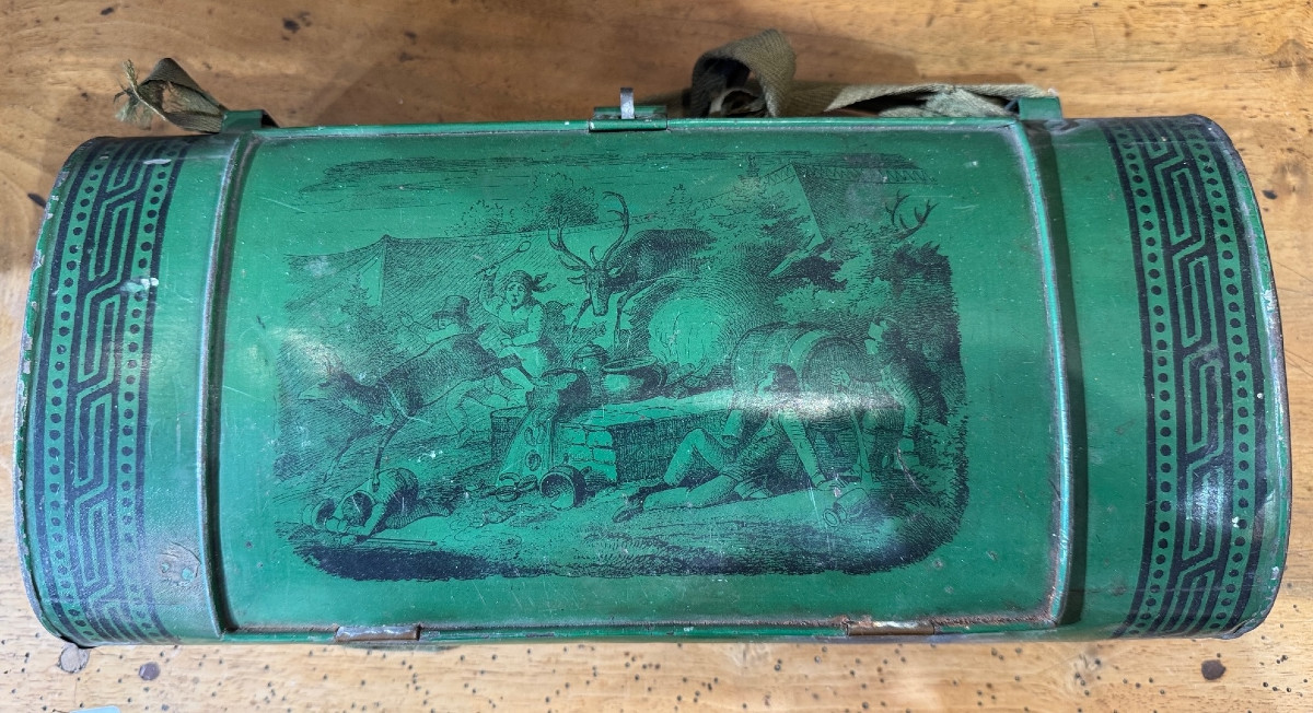 A 19th Century Painted Tin Herb Box