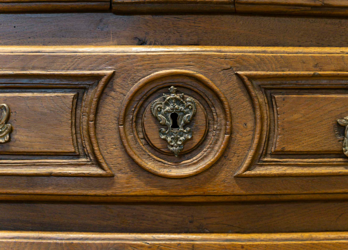 An 18th Century Oak Lxv Chest Of Drawers -photo-2