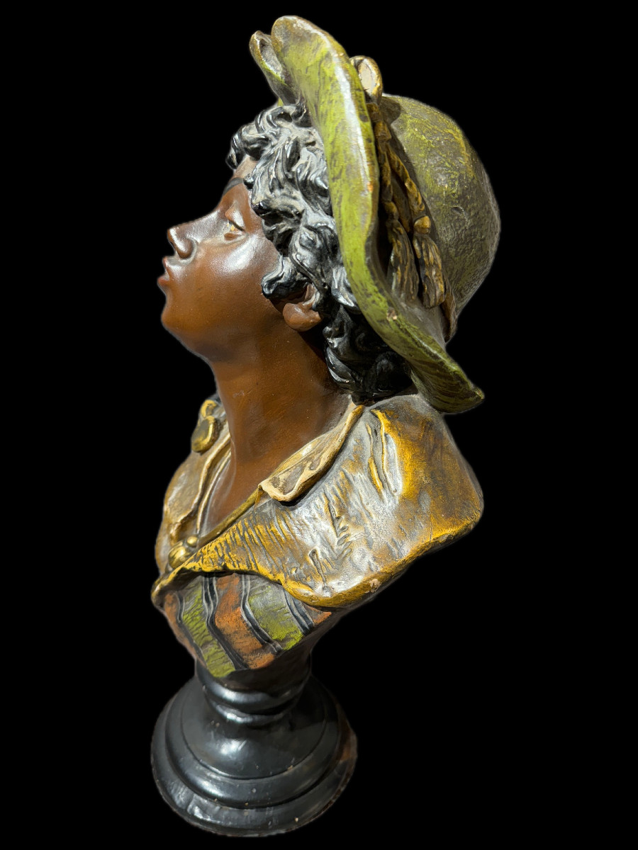 une paire de petits bustes orientalistes -photo-3