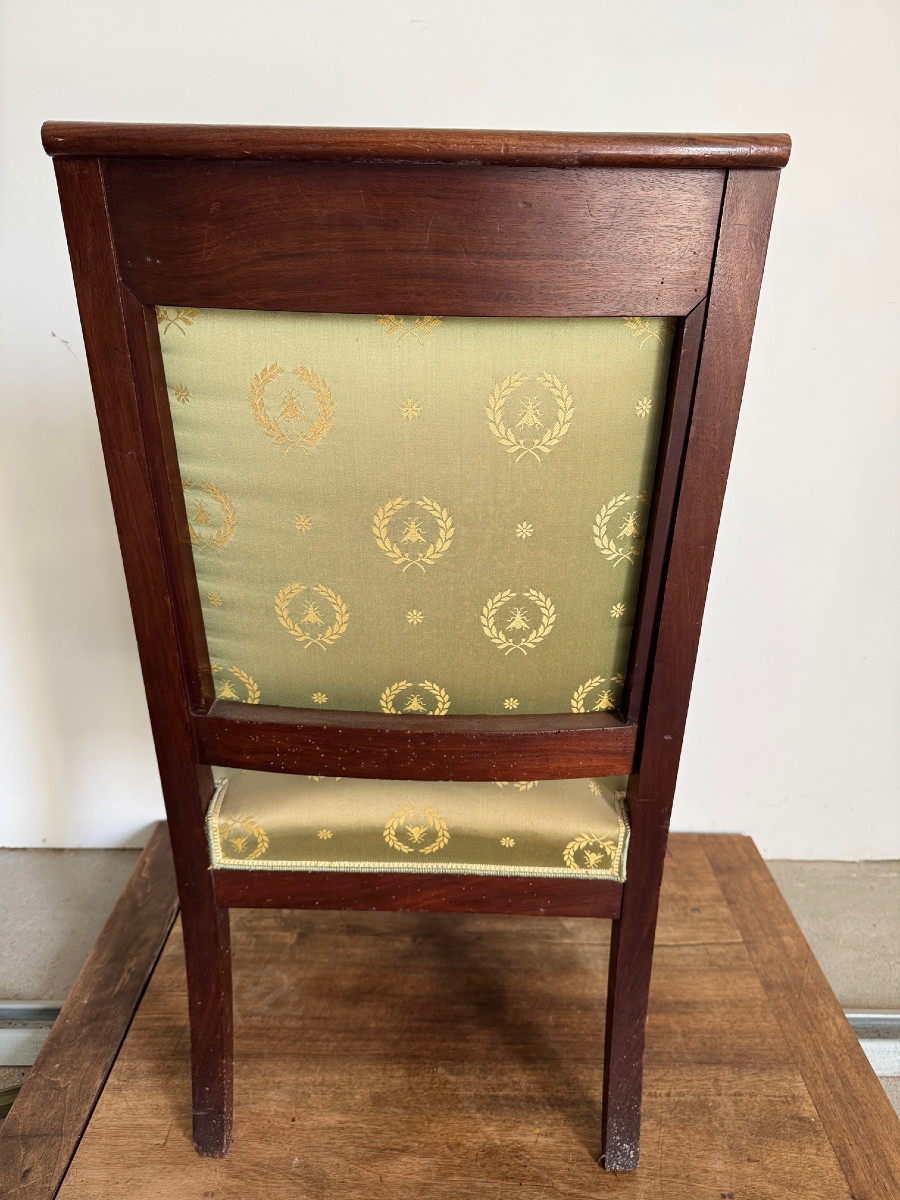 un ensemble :un  canapé ,une bergere , un fauteuil d'epoque empire-photo-3