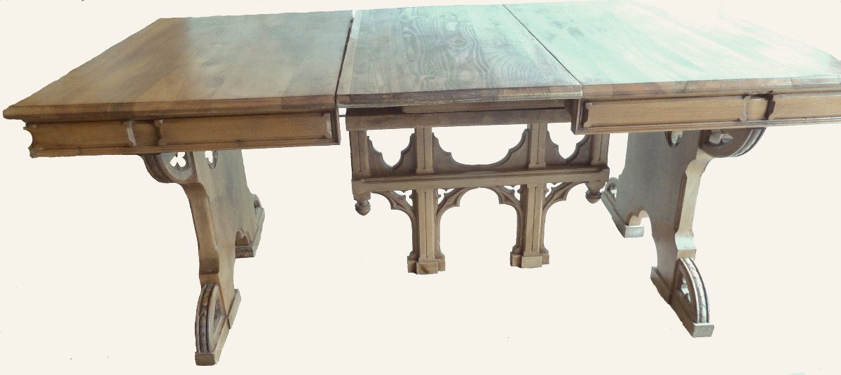 A Neo Gothic Walnut Dining Room By Bellanger In Paris-photo-3