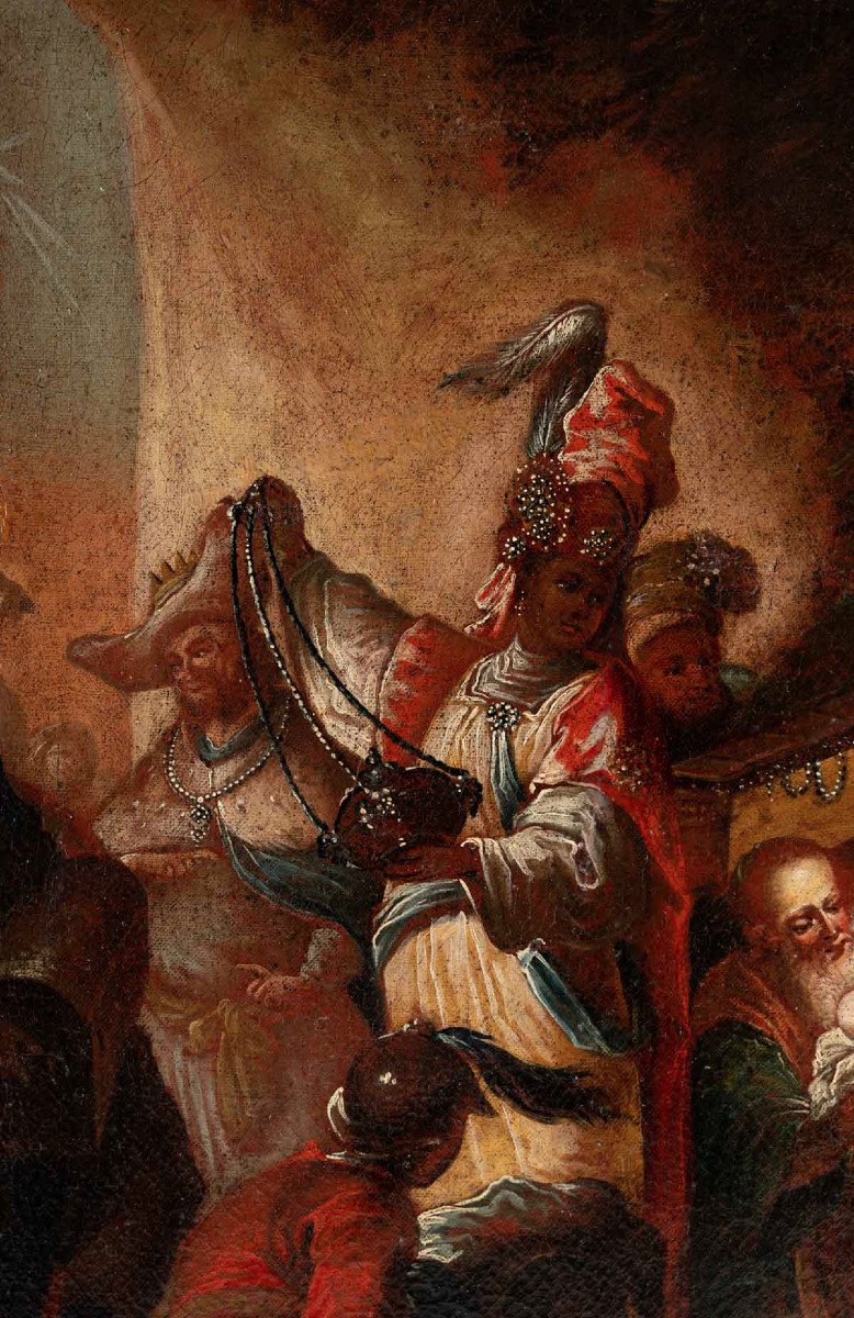 The Adoration Of The Three Wise Men, Central European School Circa 1800-photo-3
