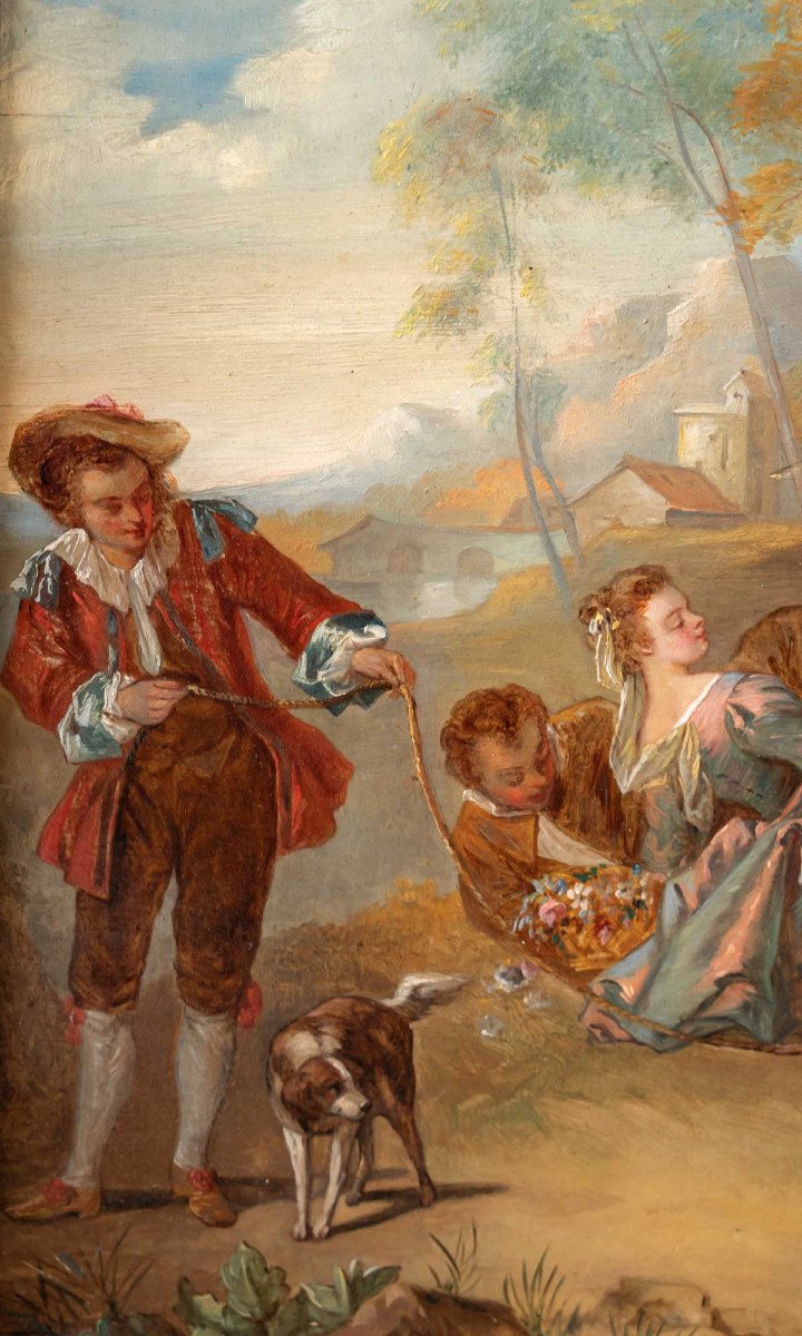 The Escarpolette Taken From The Painting By Jean Baptiste Pater-photo-1