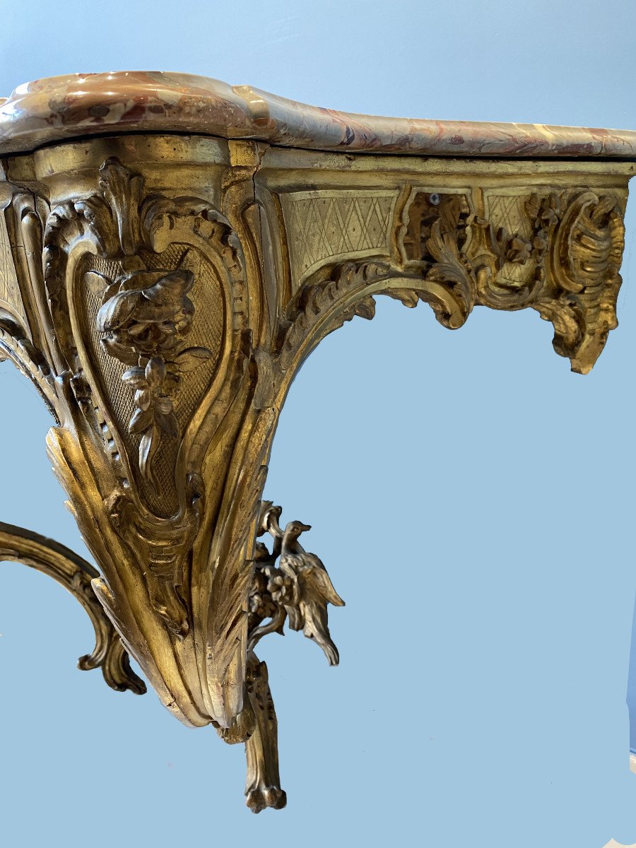 An 18th Century Golden Wood Lxv Wall Console-photo-3