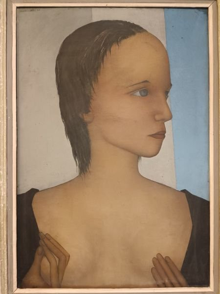  Jean Martin-roch (1905-1991). Portrait Of A Woman, Oil On Canvas (1945)-photo-2