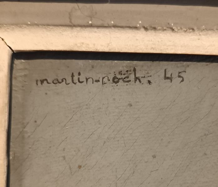  Jean Martin-roch (1905-1991). Portrait Of A Woman, Oil On Canvas (1945)-photo-4