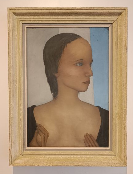  Jean Martin-roch (1905-1991). Portrait Of A Woman, Oil On Canvas (1945)