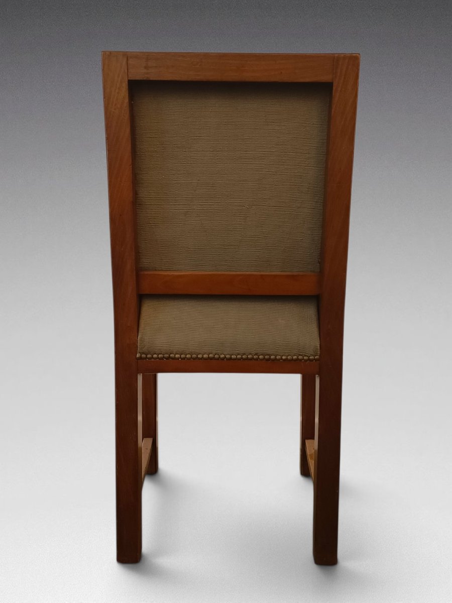 Jacques Adnet - Pair Of Neo-classical Chairs (1950)-photo-1