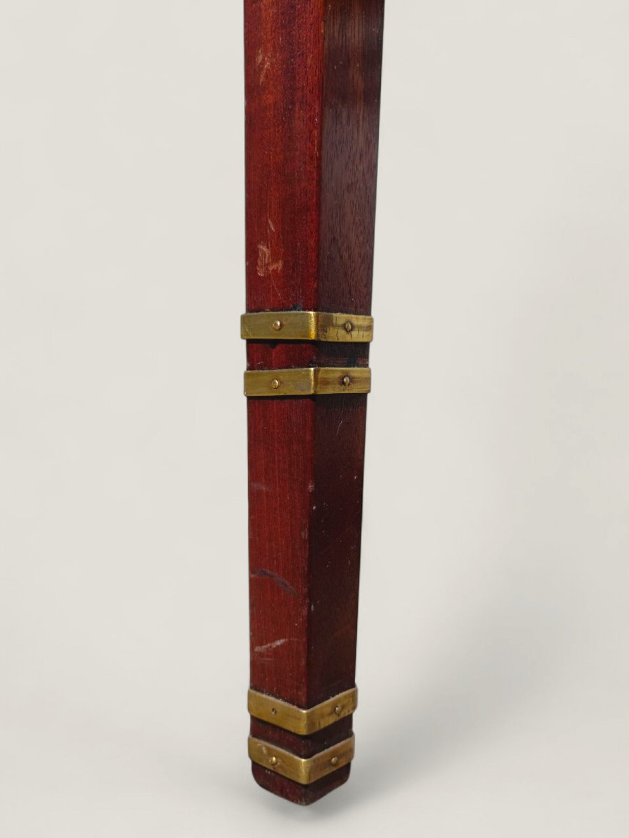 Gustave SERRURIER-BOVY. Paire de chaise en acajou (vers 1905)-photo-1