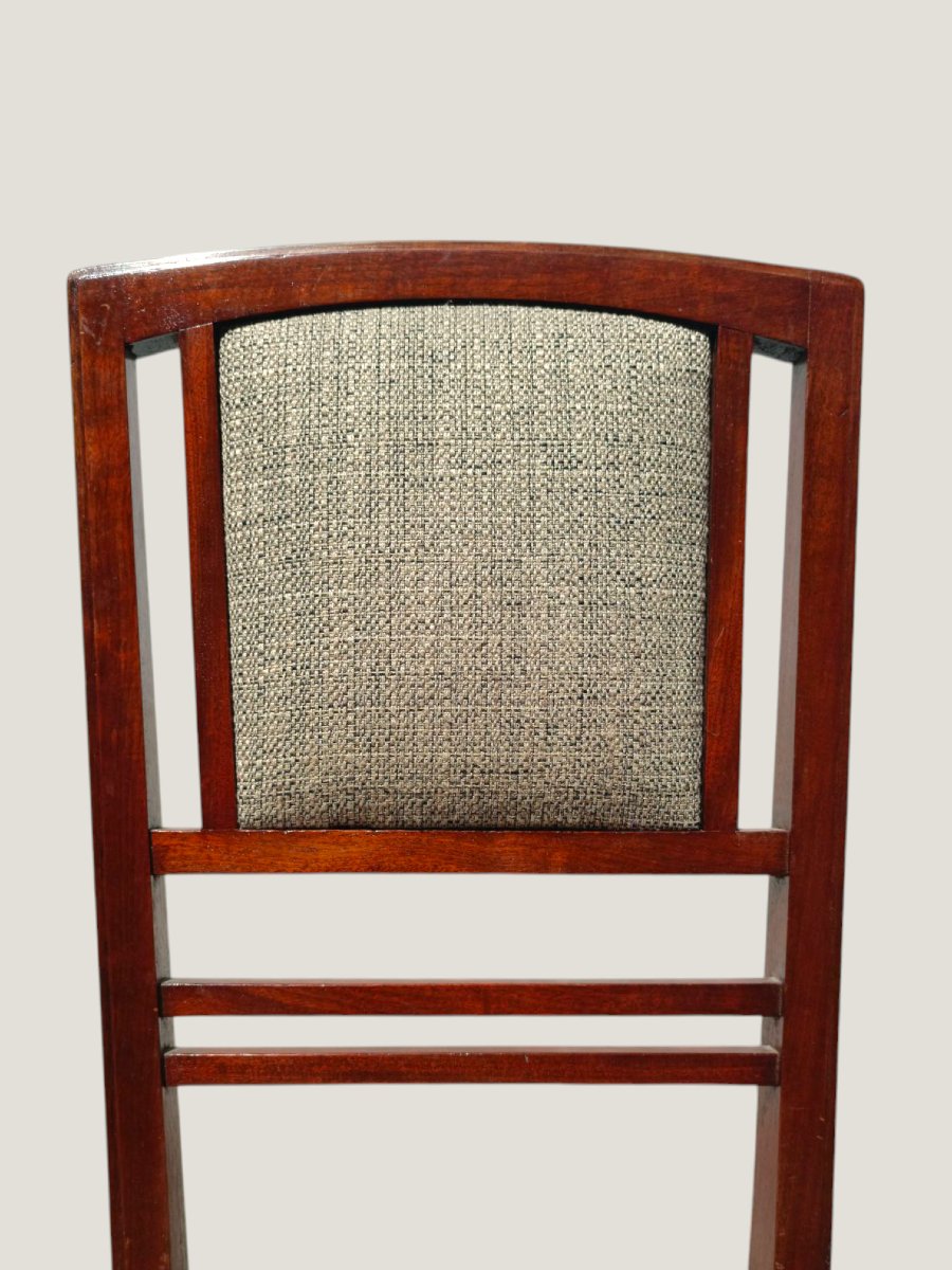 Gustave SERRURIER-BOVY. Paire de chaise en acajou (vers 1905)-photo-3