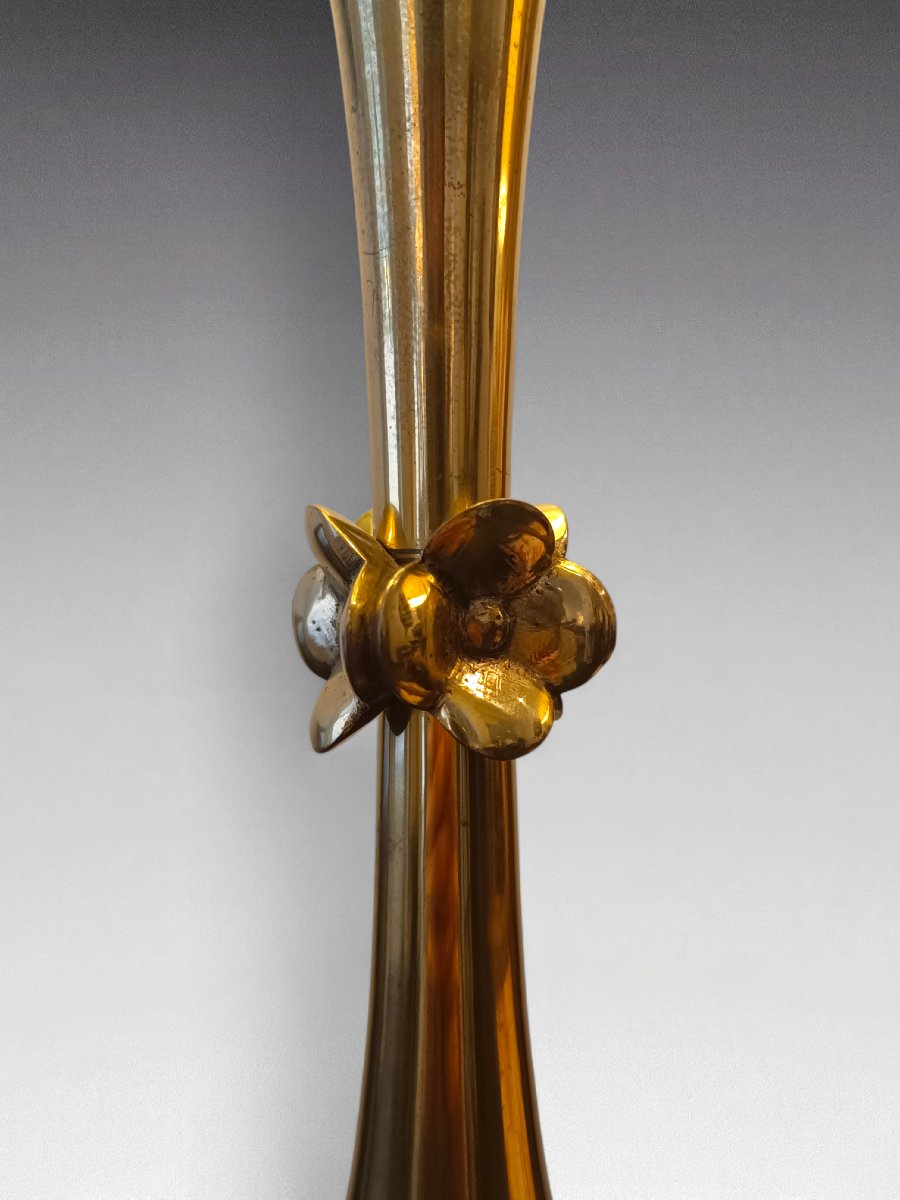  Scarpa - Gilt Bronze Floor Lamp (circa 1950) -photo-3