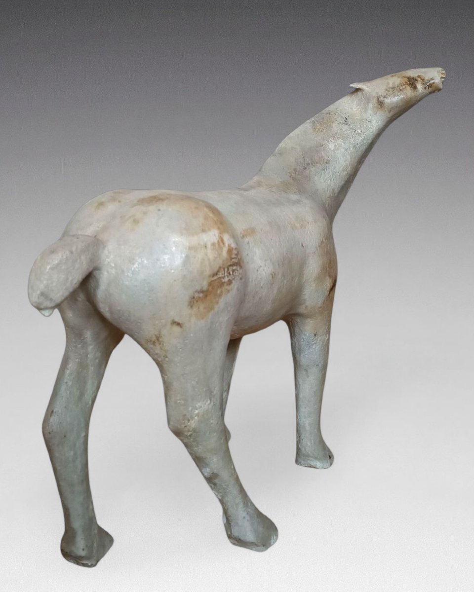 Cheval en céramique [dans le goût de Marino Marini] (vers 1950)-photo-2