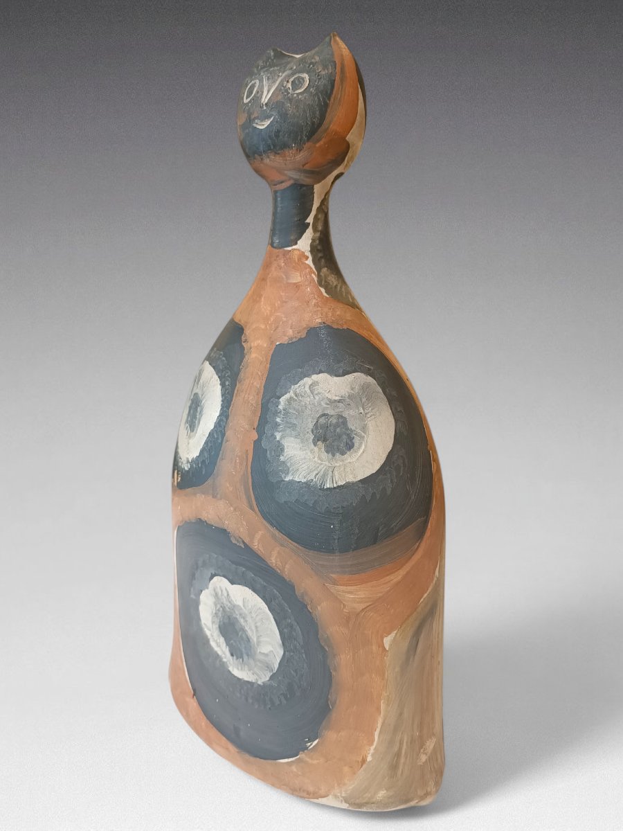  Jules Agard - Chat en céramique (1957) Atelier Madoura-photo-3