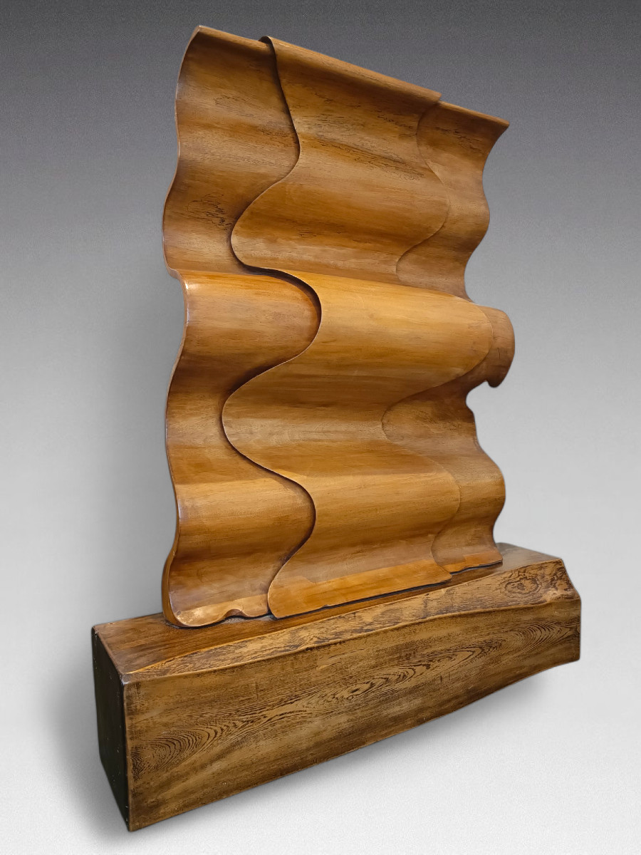 Monolith - Wooden Sculpture. Japan (circa 1970)
