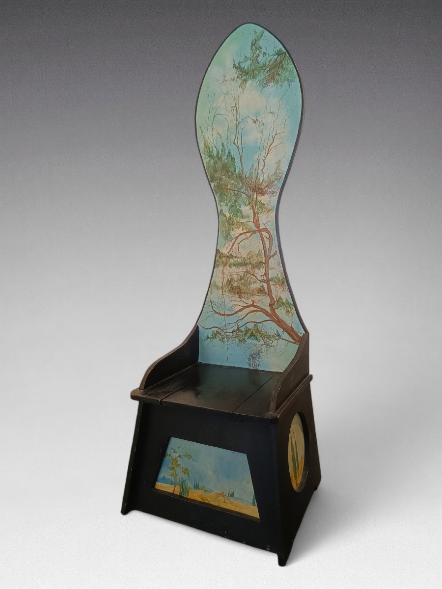 High Chair In The Style Of Mario Ceroli (1970)