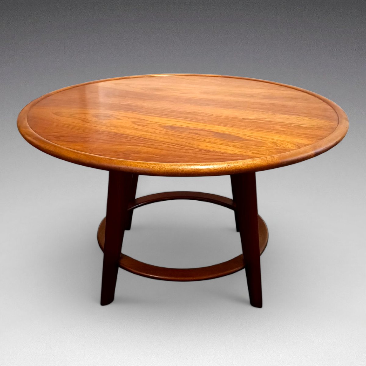 MAJORELLE - Table basse en palissandre et noyer vers 1920-photo-2
