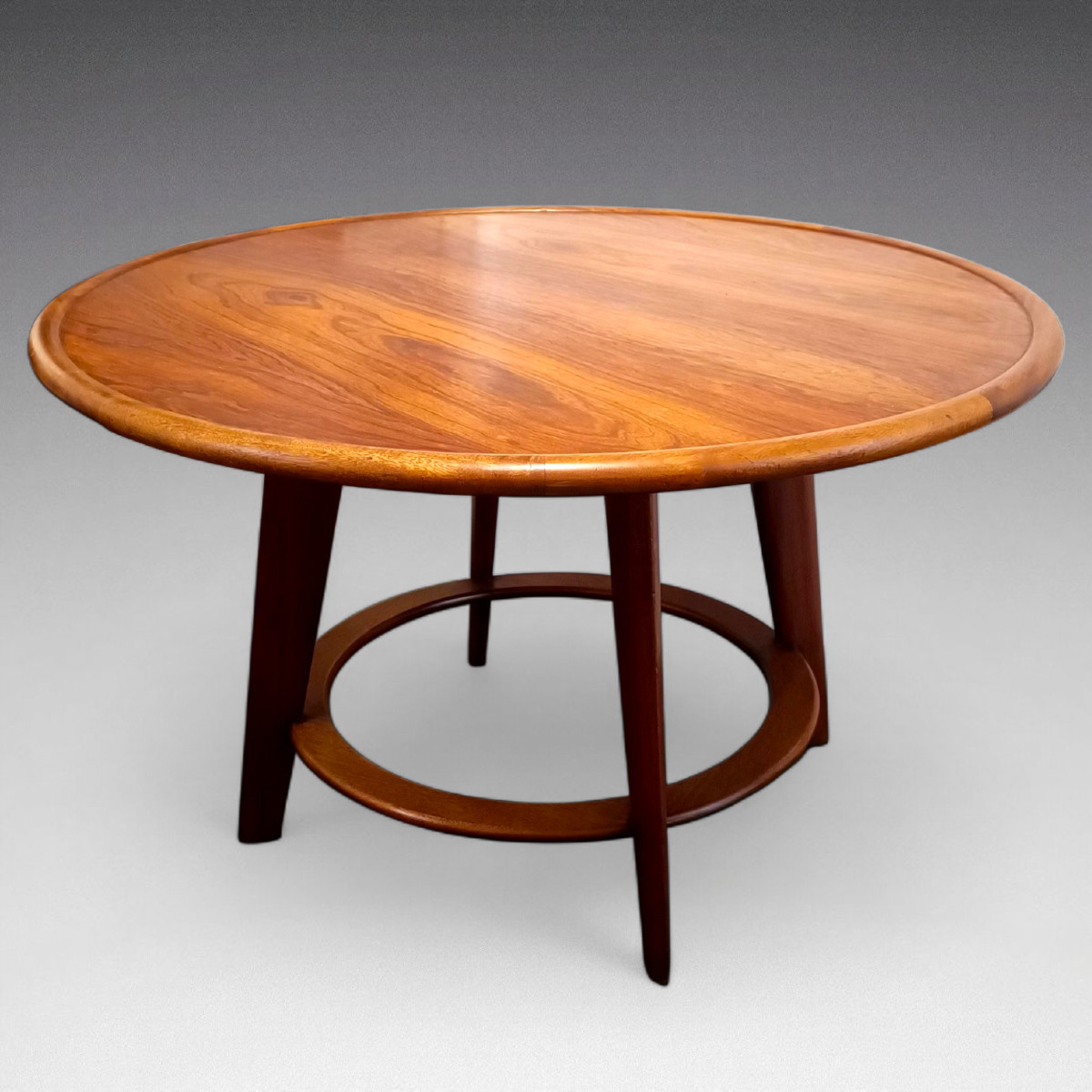 MAJORELLE - Table basse en palissandre et noyer vers 1920