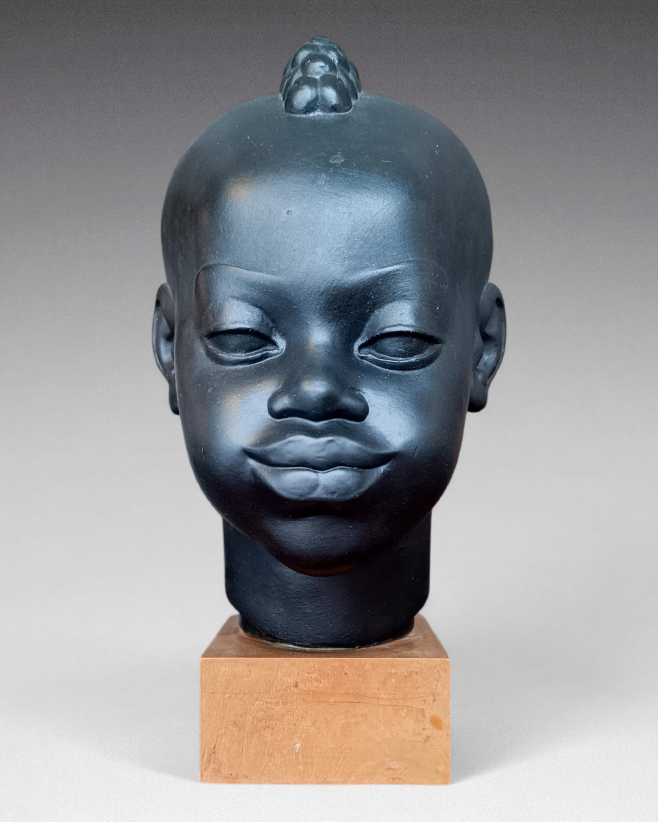  Riccardo Scarpa - Plaster Head Of A Child (circa 1950)