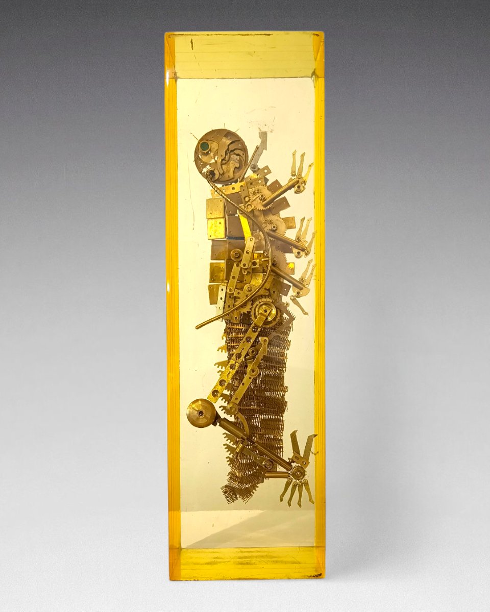 Insecte composé de pièces de mécanique; résine-photo-2