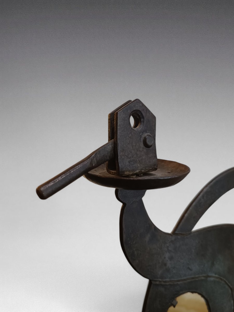 Hugo BERGER (dit GOBERG). Hibou; bougeoir et objet de fumeur multifonctions. Allemagne (1910)-photo-6