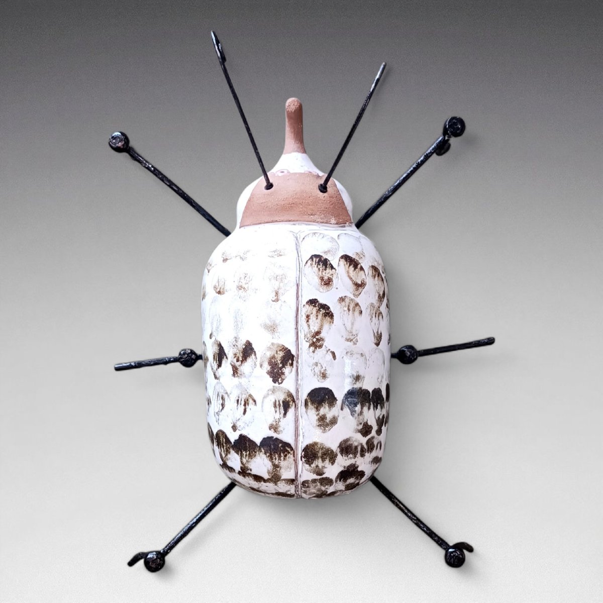 Albert Thiry - Ceramic And Wrought Iron Insect; Vallauris-photo-1