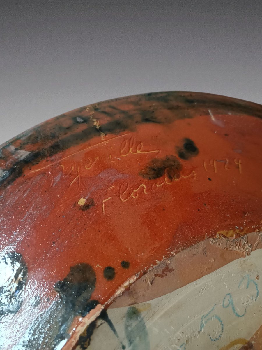 Biot - Large Ceramic Dish (1929)-photo-3