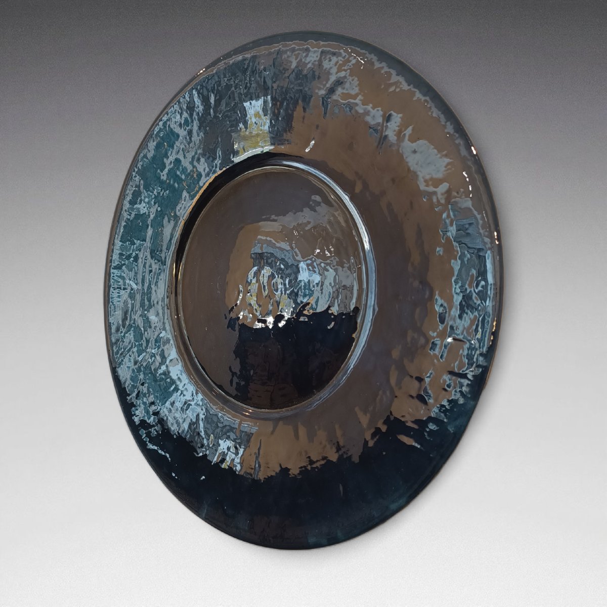  BIOT. Grand plat en céramique (vers 1930)-photo-2