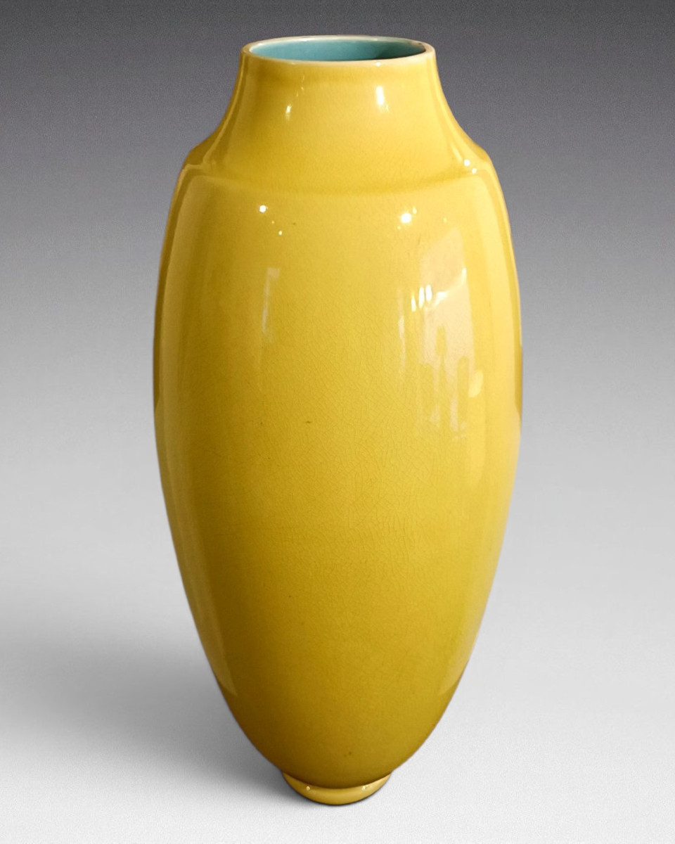  Sarreguemines - Large Ceramic Vase (circa 1900)-photo-2