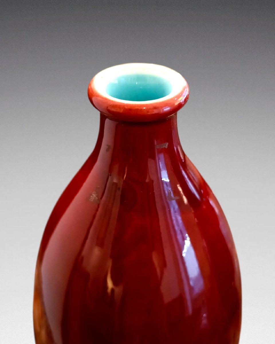 Sarreguemines - 3 Ceramic Vases (circa 1900)-photo-3