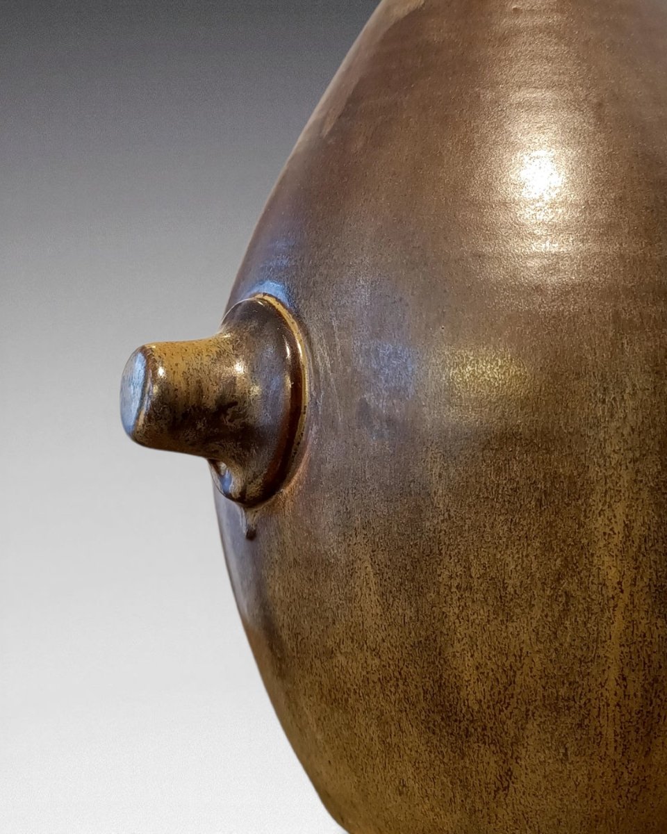 Michel And Denise Pointu - Pair Of Stoneware Vases - Art & Ceram. (circa 1970)-photo-4
