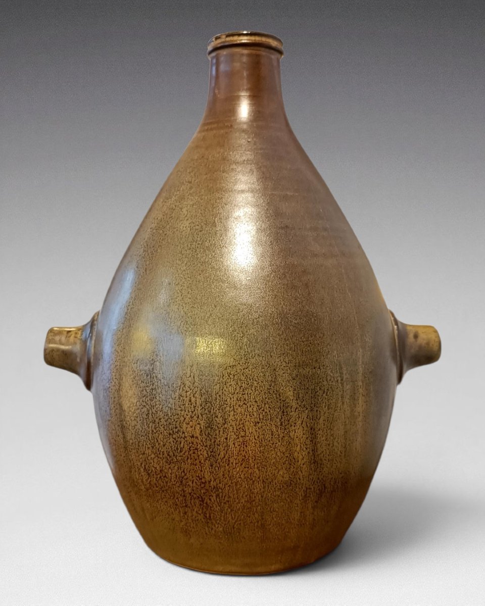 Michel And Denise Pointu - Pair Of Stoneware Vases - Art & Ceram. (circa 1970)-photo-2