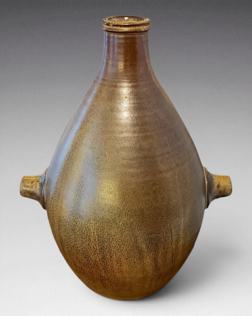 Michel And Denise Pointu - Pair Of Stoneware Vases - Art & Ceram. (circa 1970)-photo-4