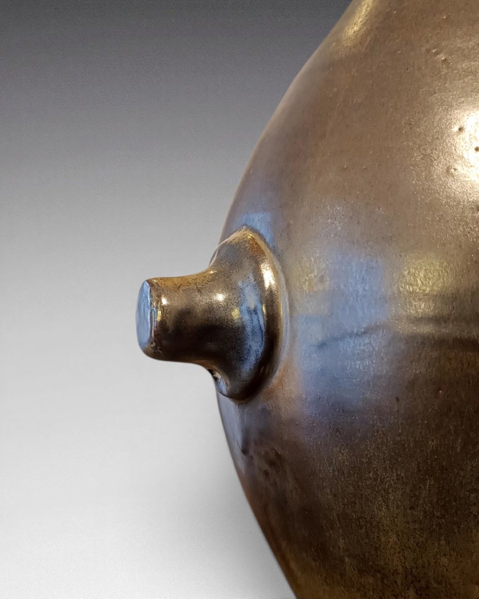 Michel And Denise Pointu - Pair Of Stoneware Vases - Art & Ceram. (circa 1970)-photo-5