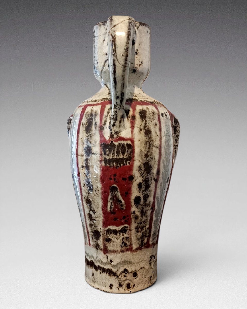Gustave Reynaud - Anthropomorphic Ceramic Pitcher - "le Murier" Workshop, Vallauris (circa 1960-photo-4