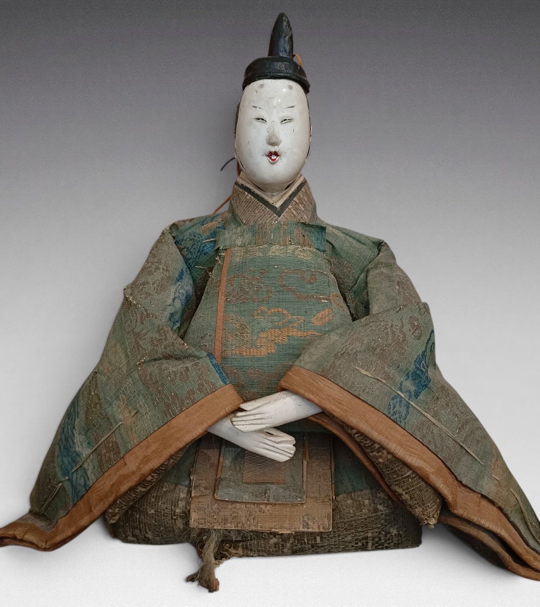  Japanese Dolls - Emperor And Empress - (circa 1880)-photo-3
