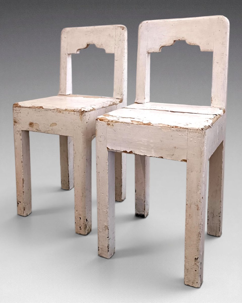 Pair Of Chairs In The Style Of Paul Poiret (circa 1920) -photo-2