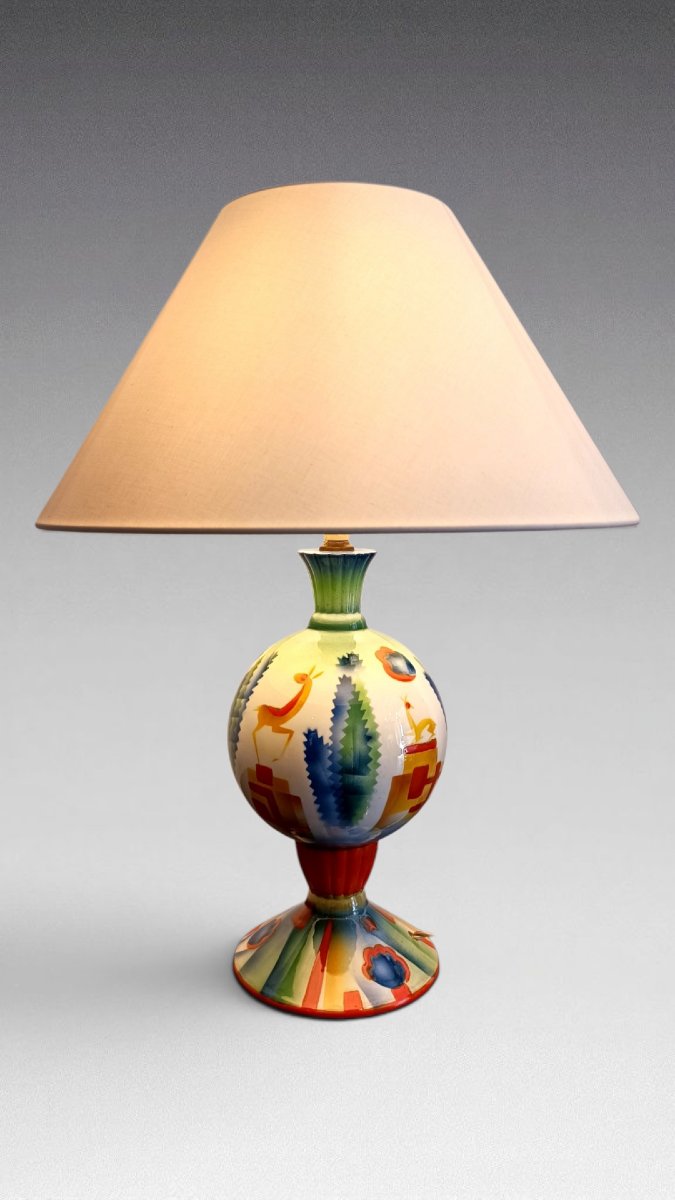 Ceramic Lamp. Italy (circa 1950)-photo-2