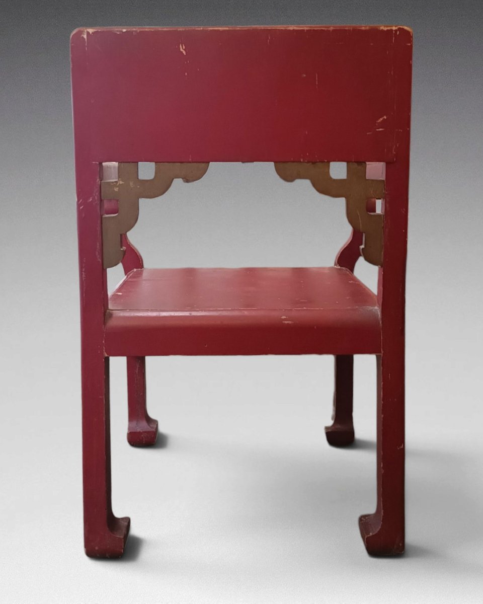  Fauteuil d'inspiration asiatique. France (vers 1920)-photo-1