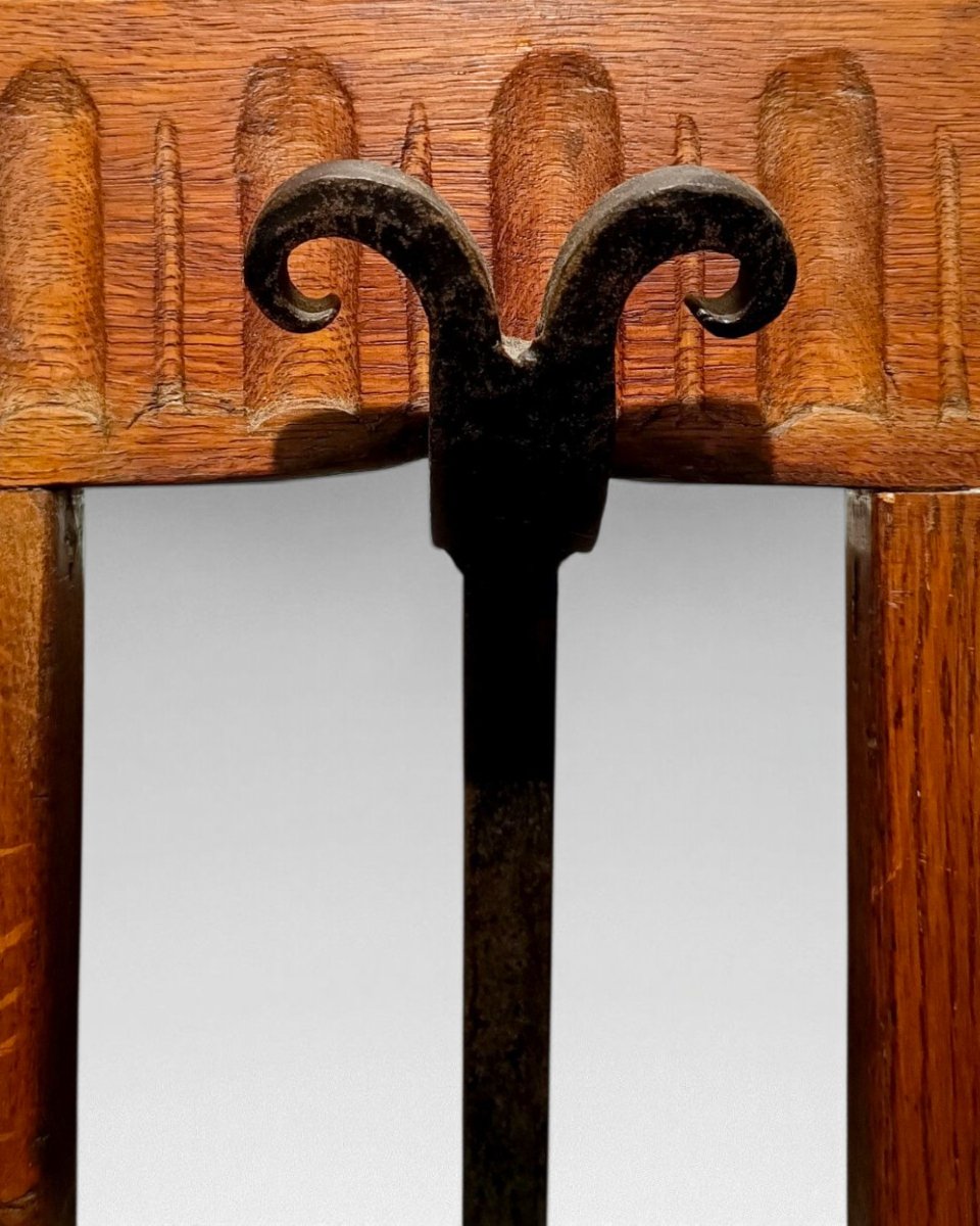  Regionalist Chest Of Drawers. Tilting Mirrors  - France (circa 1930)-photo-3