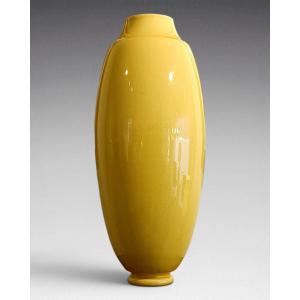  Sarreguemines - Large Ceramic Vase (circa 1900)