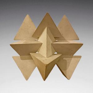Daniel-jacques Allonsius (1923–1995) - Sculpture - Assemblage Of Wooden Panels (circa 1980)