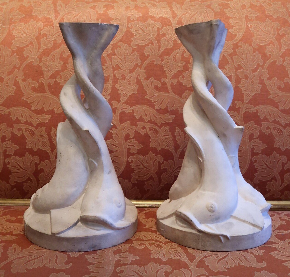 Paire De Sculptures Années '60 