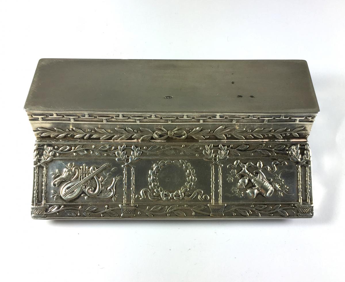 Rectangular  Silver Case Snufbox Louis XVI -photo-3