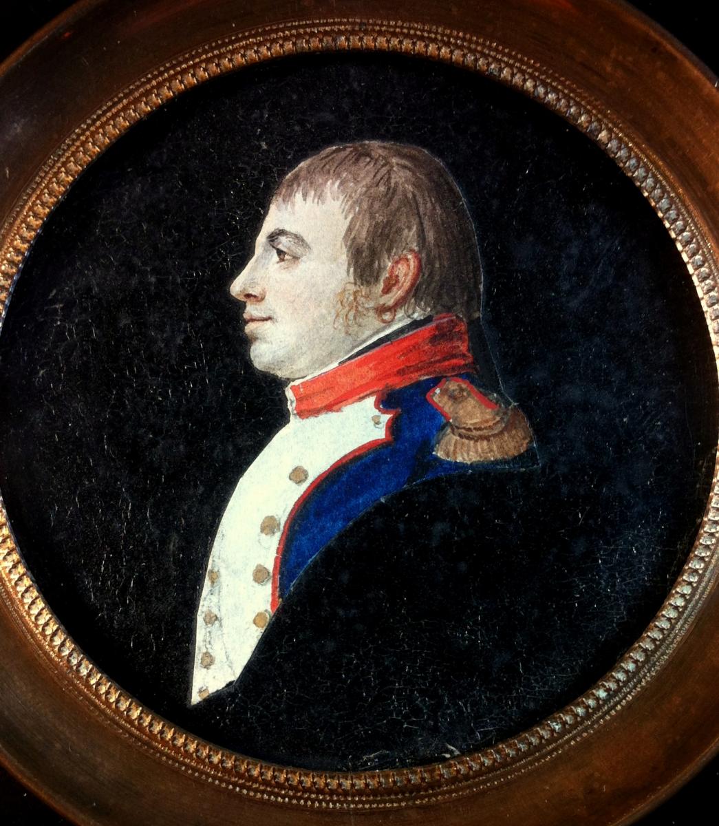 Empire Miniature Portrait, By Augustin Fils, About 1803
