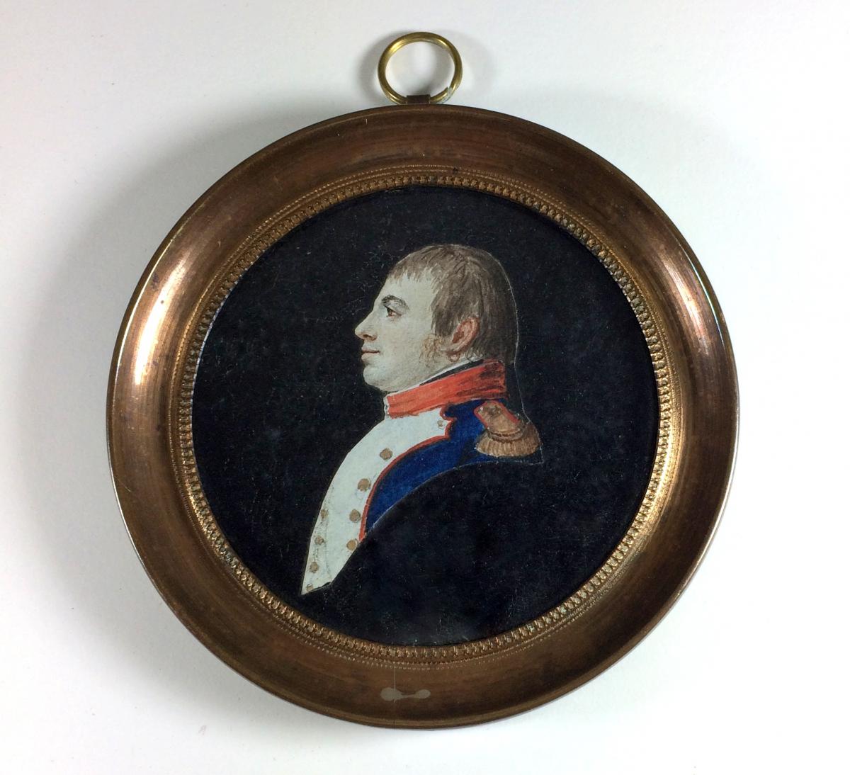 Empire Miniature Portrait, By Augustin Fils, About 1803-photo-2