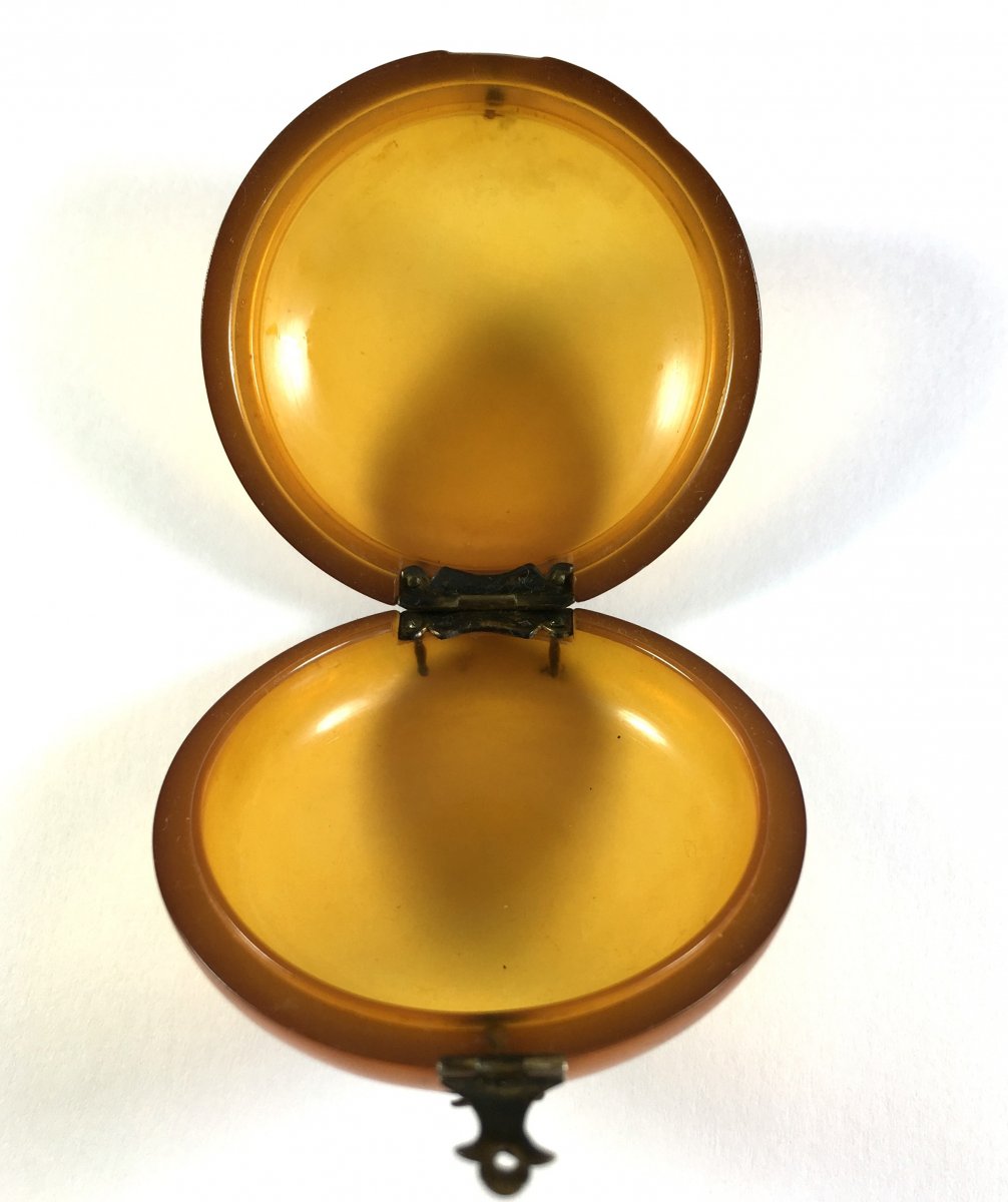 Blond Tortoiseshell And Silver Snuffbox  , Early 19th-photo-1